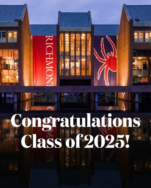In the midst of a busy spring, we are looking forward to releasing Regular Decision admission decisions tonight! Congratulations to all the new additions to our #SpiderFamily. Be sure to tag or DM us your photos @URichmond and use #Richmond2025. 🕷❤️💙